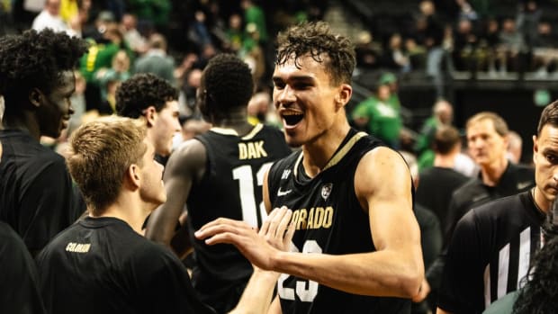 Tristan da Silva celebrates win over Oregon